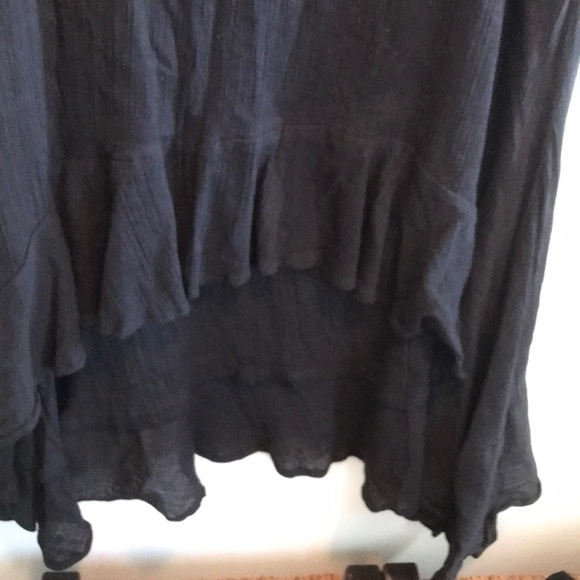NWOT Free People Gauzy Flounce Skirt XS M L Black - Picture 8 of 10